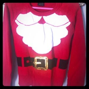 Girls Santa Sweater. XS (4-5)
